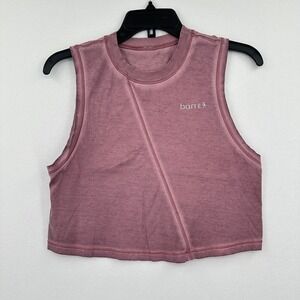 Lululemon x Barre 3 Tank Top Womens M Purple Crop Yoga‎ Gym Training Activewear